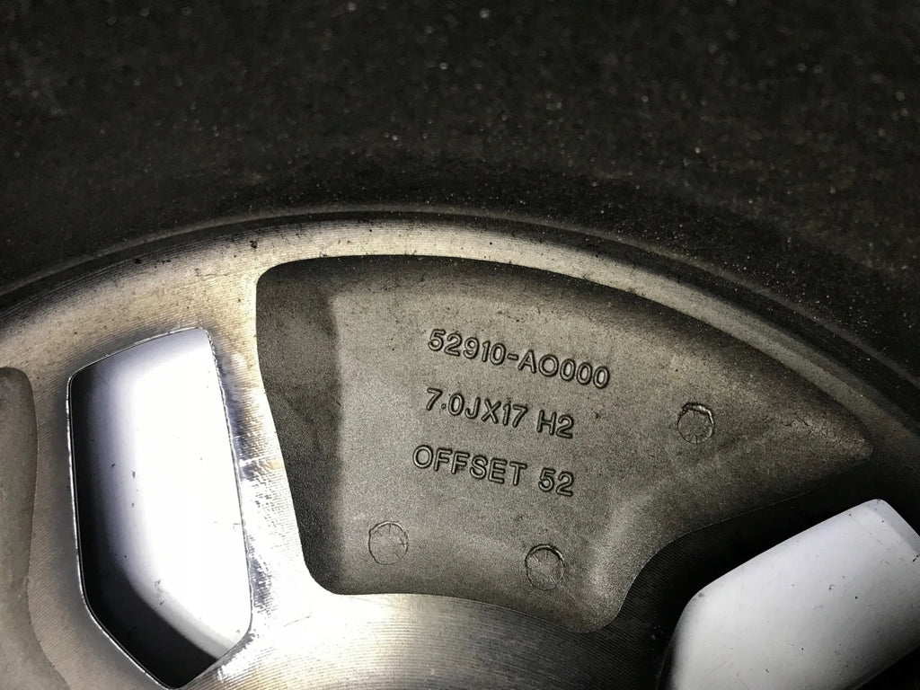 1x Alufelge 17 Zoll 7.0" 52ET Schwarz 52910AO000 Kia Niro Rim Wheel FEL8115365390rt