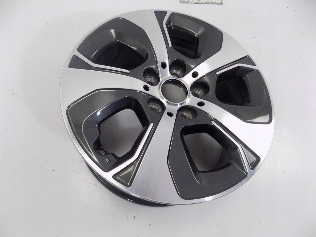 1x Alufelge 16 Zoll 7.0" 5x112 52ET Glanz Schwarz 6855081 BMW F45 F46 Rim Wheel FEL5826679182vp