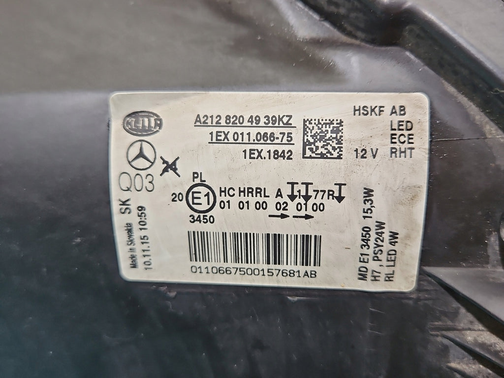 Frontscheinwerfer Mercedes-Benz W212 A2128204939 LED Links Headlight SCH7043702199rq