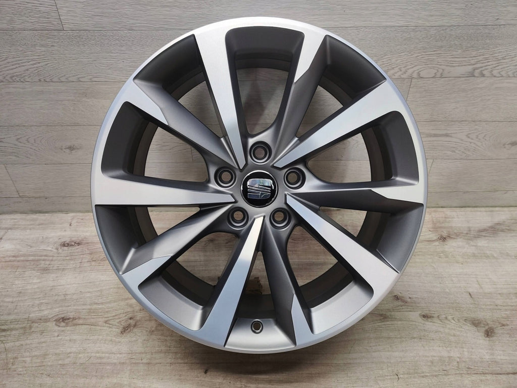 4x Alufelge 18 Zoll 7.5" 5x112 46ET Matt Graphit 5FA601025E Seat Leon Rim Wheel FEL8842766169bj