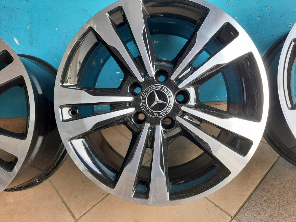 4x Alufelge 17 Zoll 8.0" 5x112 48ET Glanz Graphit A2124015602 Mercedes-Benz Mg FEL5887217294zm