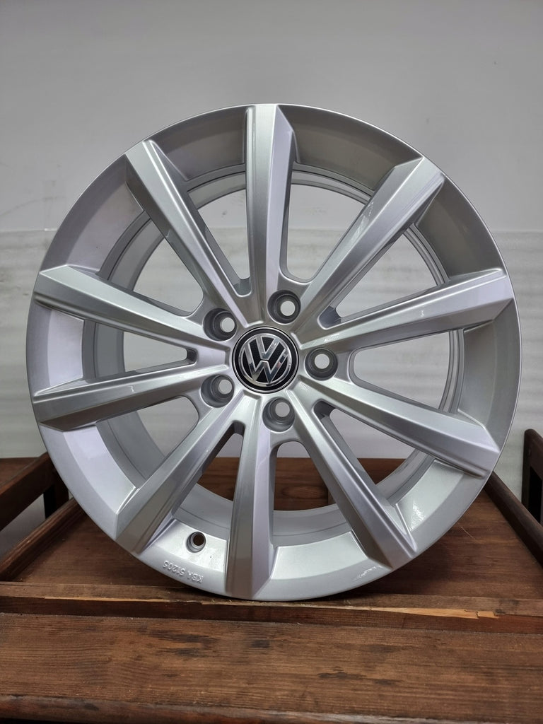 1x Alufelge 17 Zoll 6.5" 5x112 38ET Glanz Graphit 5NA071497A VW Tiguan Rim Wheel