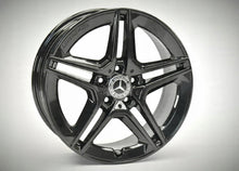 Load image into Gallery viewer, 4x Alufelge 18 Zoll 7.5&quot; 5x112 49ET Glanz Schwarz A1774011500 Mercedes-Benz W177