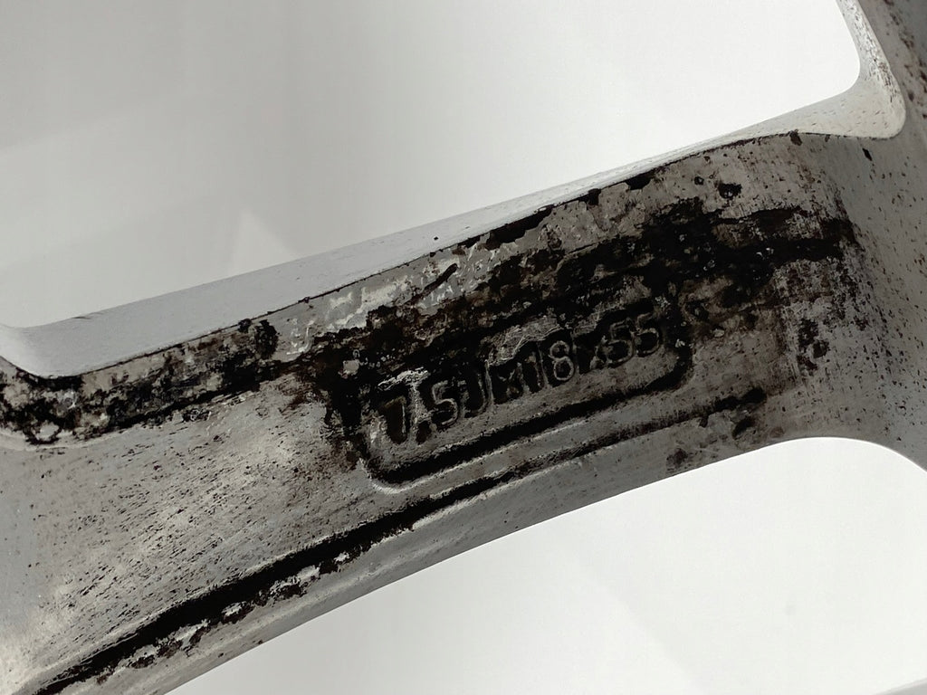 1x Alufelge 18 Zoll 7.5" 5x108 55ET Glanz Silber 31445568 Volvo Xc70 Xc60