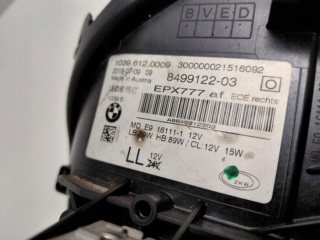 Frontscheinwerfer BMW G30 8499122 Full LED Rechts Scheinwerfer Headlight SCH5995567411ip
