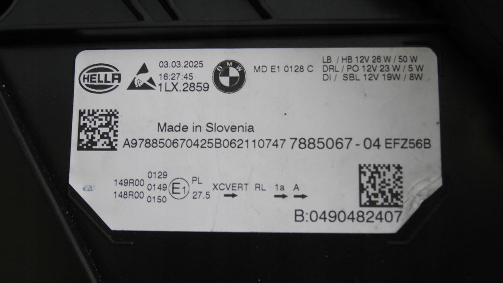 Frontscheinwerfer BMW G21 G20 7885067 LED Links Scheinwerfer Headlight SCH2078239603yn