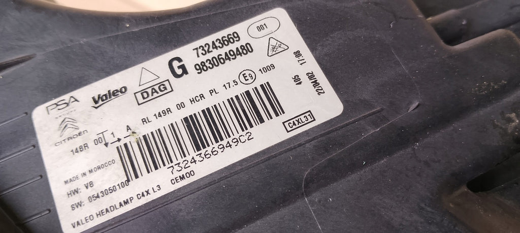 Frontscheinwerfer Citroën C4 III 9830649480 73243669 LED Links Headlight SCH4752603664rq