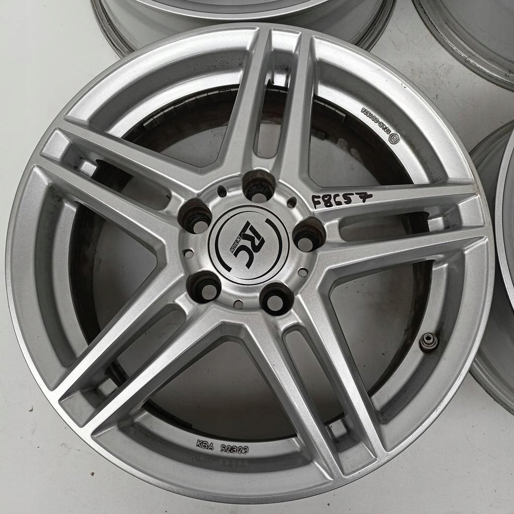 4x Alufelge 16 Zoll 6.5" 5x112 44ET Glanz Silber KBA52323 Audi I Rim Wheel FEL7979998555bl