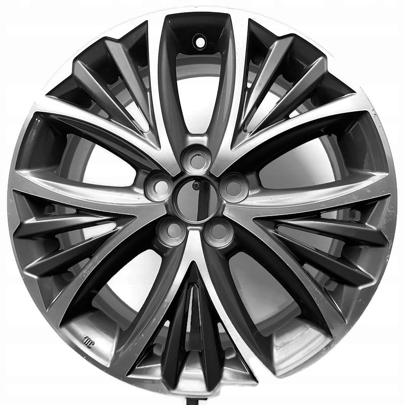 1x Alufelge 17 Zoll 6.5" 5x100 50ET Glanz Graphit PW457-0D005 Mg Rim Wheel