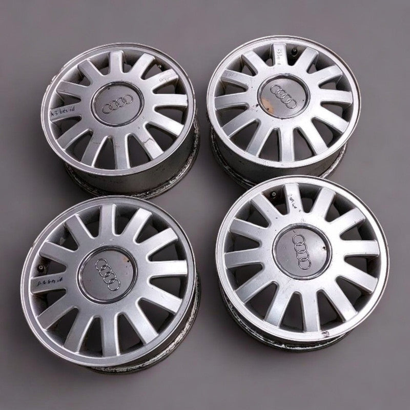 4x Alufelge 15 Zoll 6.0" 5x100 Audi Rim Wheel