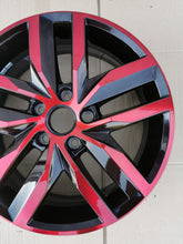 Load image into Gallery viewer, 1x Alufelge 17 Zoll 6.0" 5x112 50ET Glanz Schwarz 2K5601025K VW Caddy Rim Wheel FEL4859519371ul
