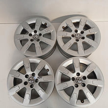 Load image into Gallery viewer, 4x Alufelge 15 Zoll 5.5" 5x100 38ET Glanz Silber 6R0601025E VW Polo Rim Wheel FEL1416389976ad