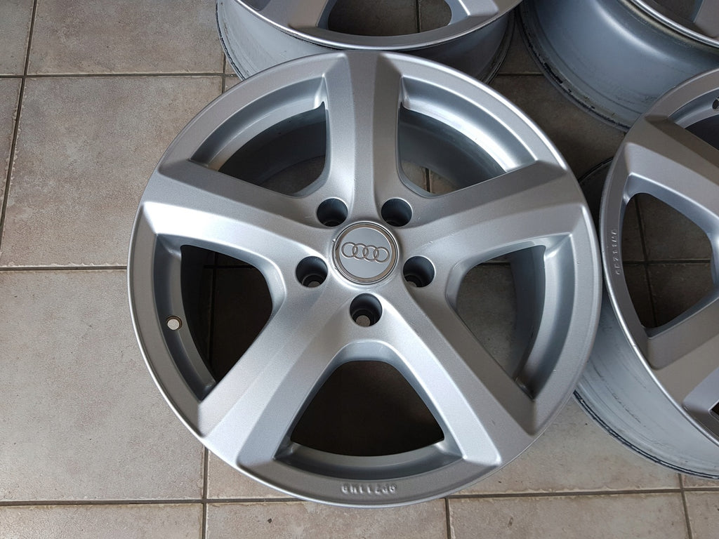 4x Alufelge 17 Zoll 7.5" 5x112 28ET Glanz Silber GP711MB Audi Allroad Rim Wheel