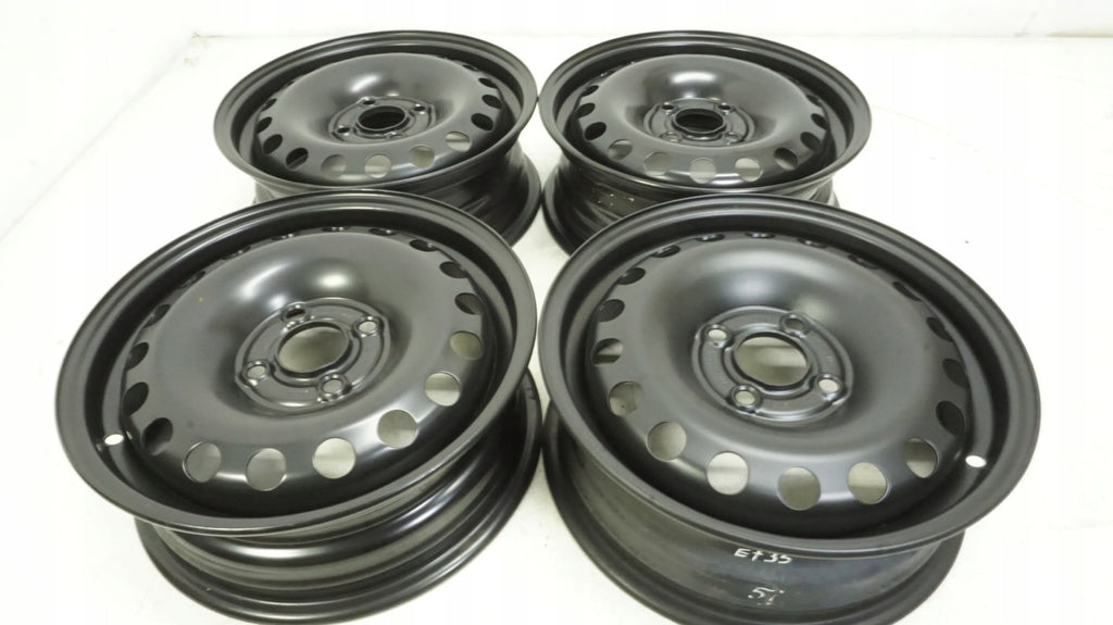 4x Alufelge 14 Zoll 5.0" 4x100 35ET Glanz Schwarz 1S0601027 Seat Mii Citigo I FEL2780496067db