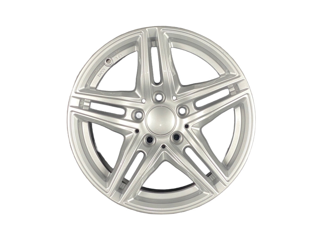 1x Alufelge 16 Zoll 7.5" 5x112 45ET Glanz Silber KBA50092 Rim Wheel FEL9596753332qp