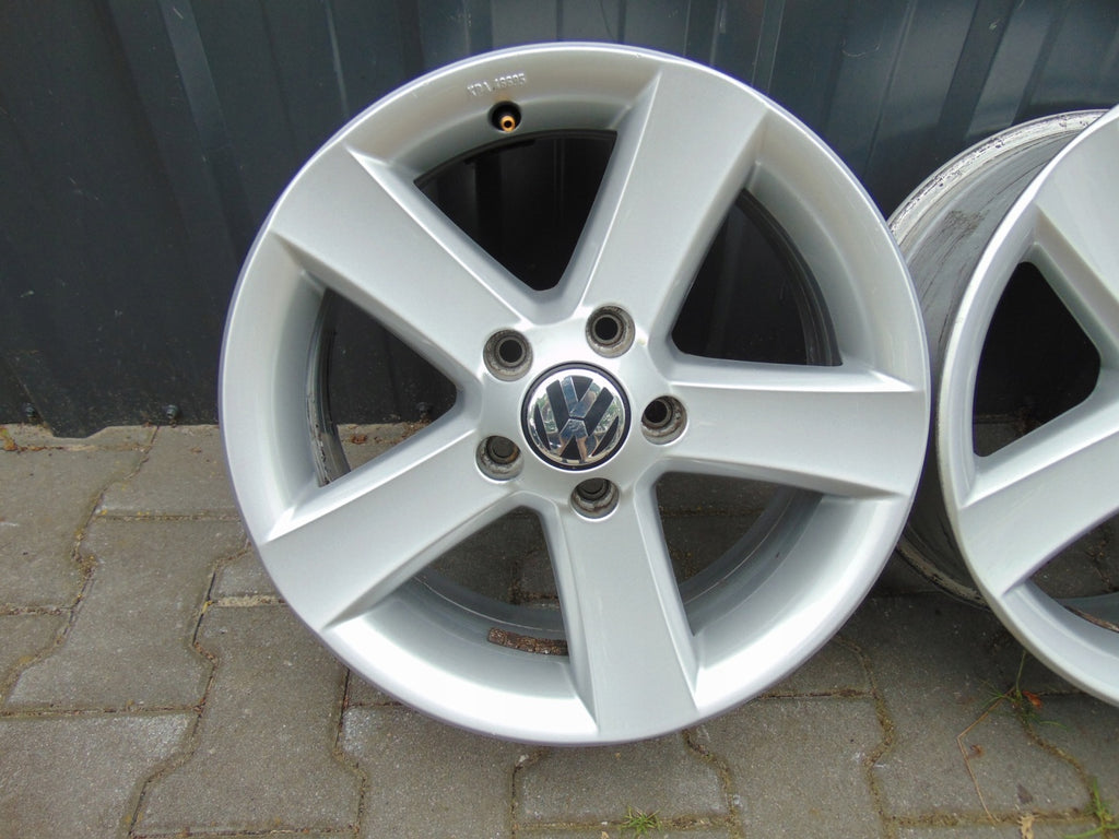4x Alufelge 16 Zoll 6.5" 5x112 33ET Silber 5N0071466 VW Tiguan Rim Wheel FEL1589070482rd