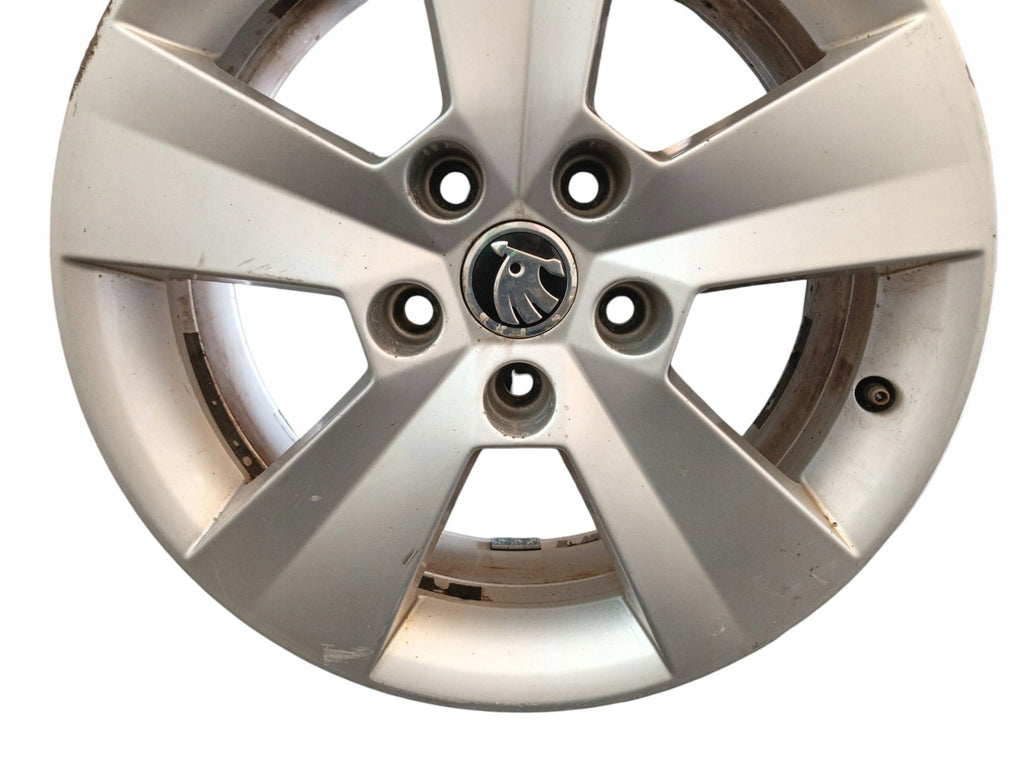1x Alufelge 16 Zoll 6.5" 5x112 Glanz Silber 3V0601025 Skoda Superb Ii Rim Wheel FEL7388511444hd
