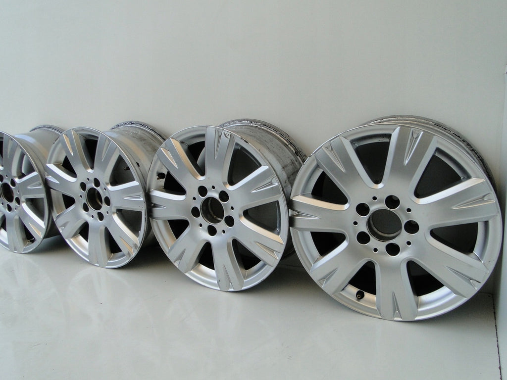 4x Alufelge 16 Zoll 7.0" 5x112 49ET Silber A2044012602 Mercedes-Benz Rim Wheel