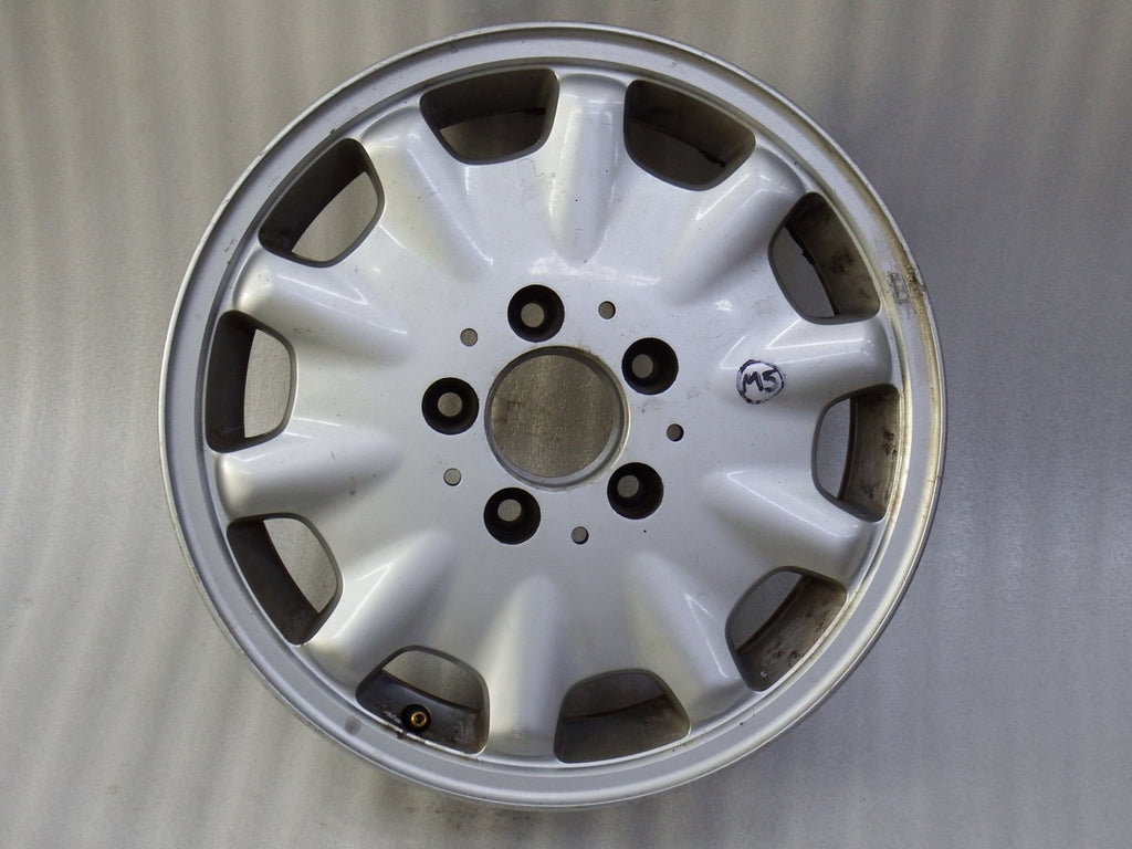 1x Alufelge 15 Zoll 6.5" 5x112 37ET Glanz Silber 2104010502 Mercedes-Benz W210