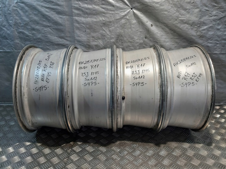 4x Alufelge 17 Zoll 7.5" 5x112 45ET Glanz Silber 4F0601025CB Audi A6 C6 FEL5827838640nu