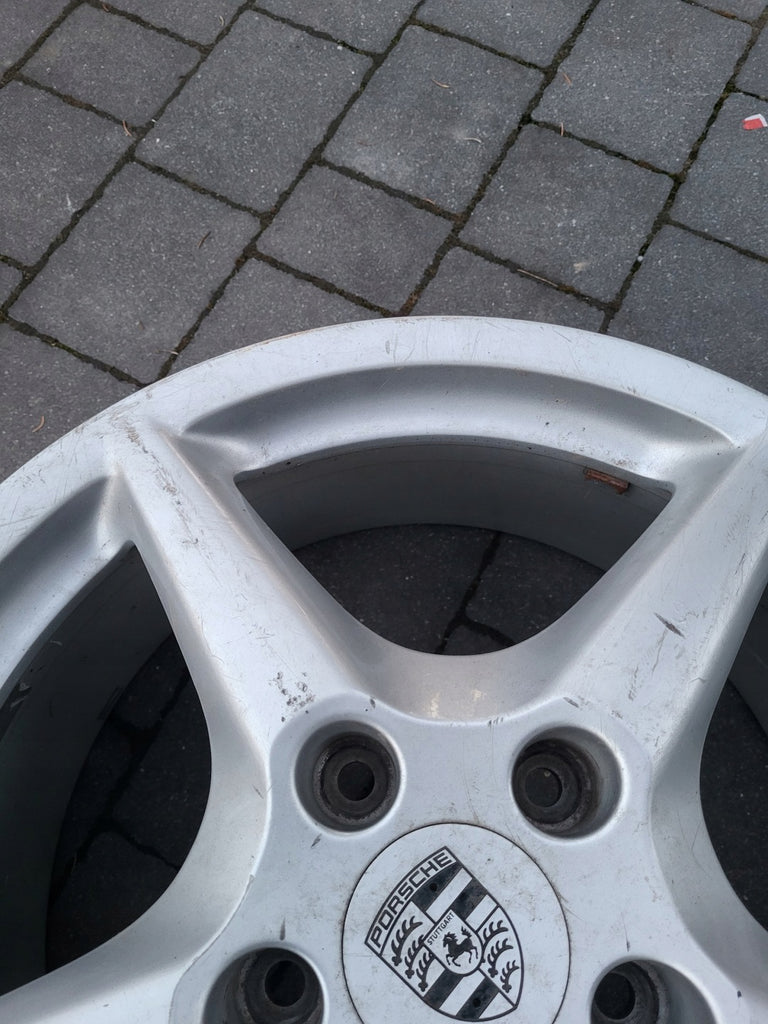 1x Alufelge 18 Zoll 8.0" 5x130 57ET Glanz Silber 99736213600 Porsche Carrera FEL2744295706wb