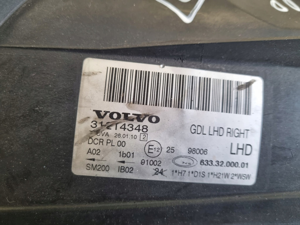 Frontscheinwerfer Volvo S80 V70 III 31214348 Xenon Rechts Scheinwerfer Headlight SCH9744405403bh