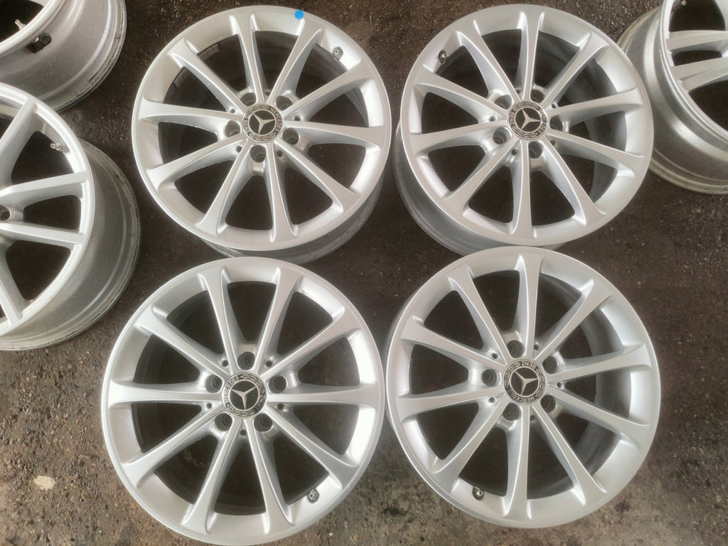 1x Alufelge 17 Zoll 6.5" 5x112 44ET Glanz Silber A1774011300 Mercedes-Benz Cla FEL1744002314nh