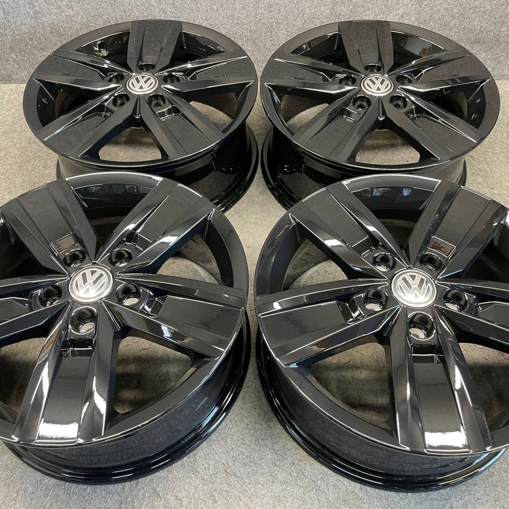 4x Alufelge 17 Zoll 7.0" 5x120 55ET Glanz Schwarz 7E0601025P VW Multivan FEL7203575149az