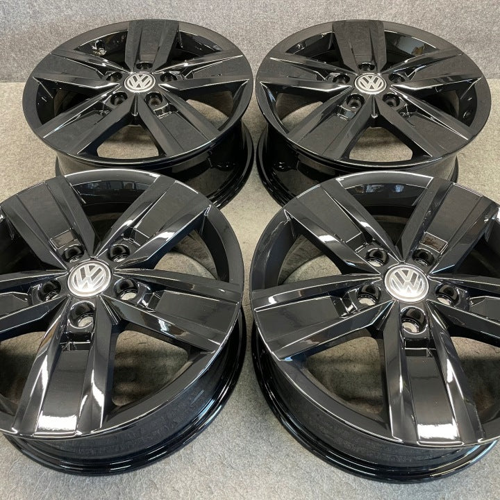 4x Alufelge 17 Zoll 7.0" 5x120 55ET Glanz Schwarz 7E0601025P VW Multivan FEL7203575149az