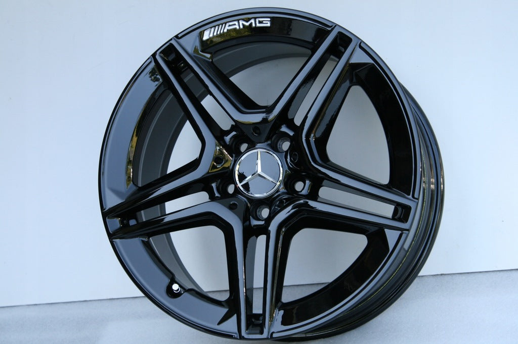 4x Alufelge 18 Zoll 7.5" 5x112 44ET Glanz Schwarz A2054019500 Mercedes-Benz Vito FEL8998317033wt