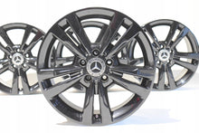 Load image into Gallery viewer, 4x Alufelge 17 Zoll 8.0" 5x112 48ET Glanz Schwarz A2124015602 Mercedes-Benz FEL2479464693mq