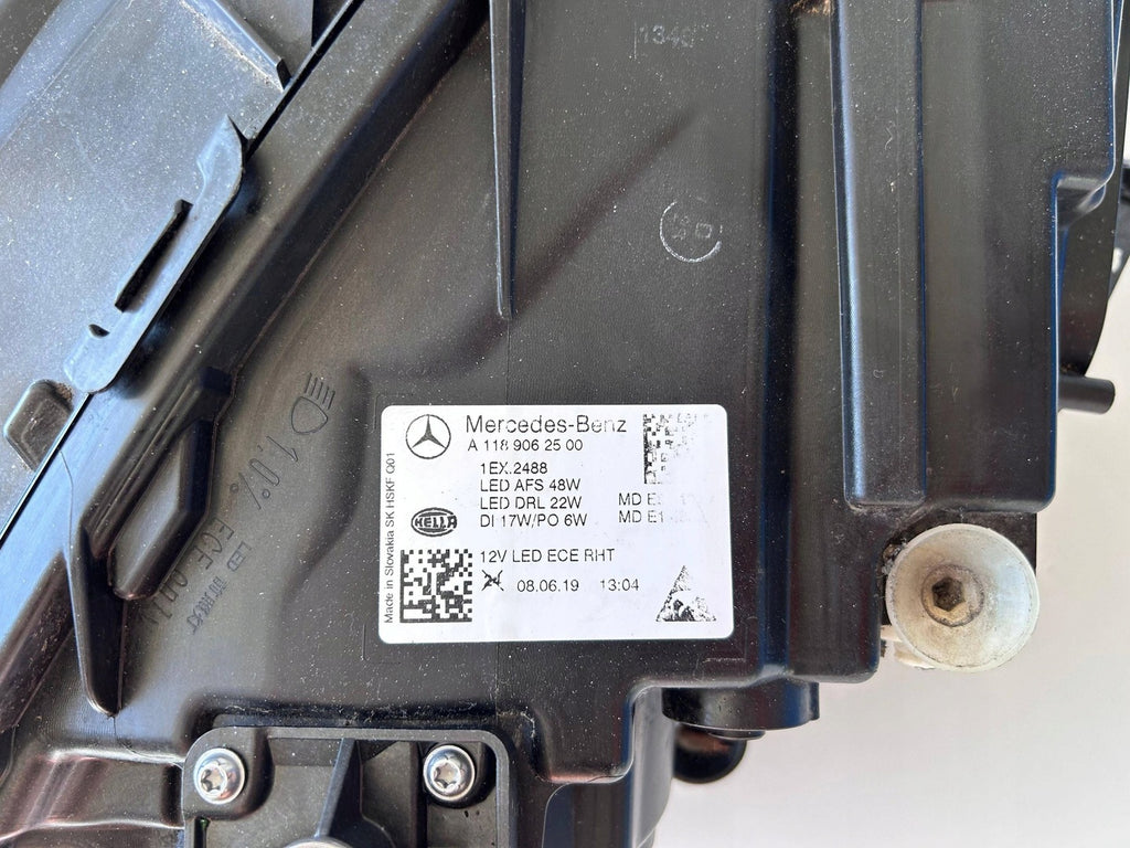 Frontscheinwerfer Mercedes-Benz Cla 1189062500 Full LED Links Headlight SCH6606582095bu