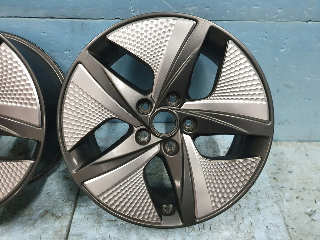 2x Alufelge 17 Zoll 7.0" 5x114.3 53ET Glanz Schwarz 52910-G2600 Hyundai Ioniq FEL2245560370ol