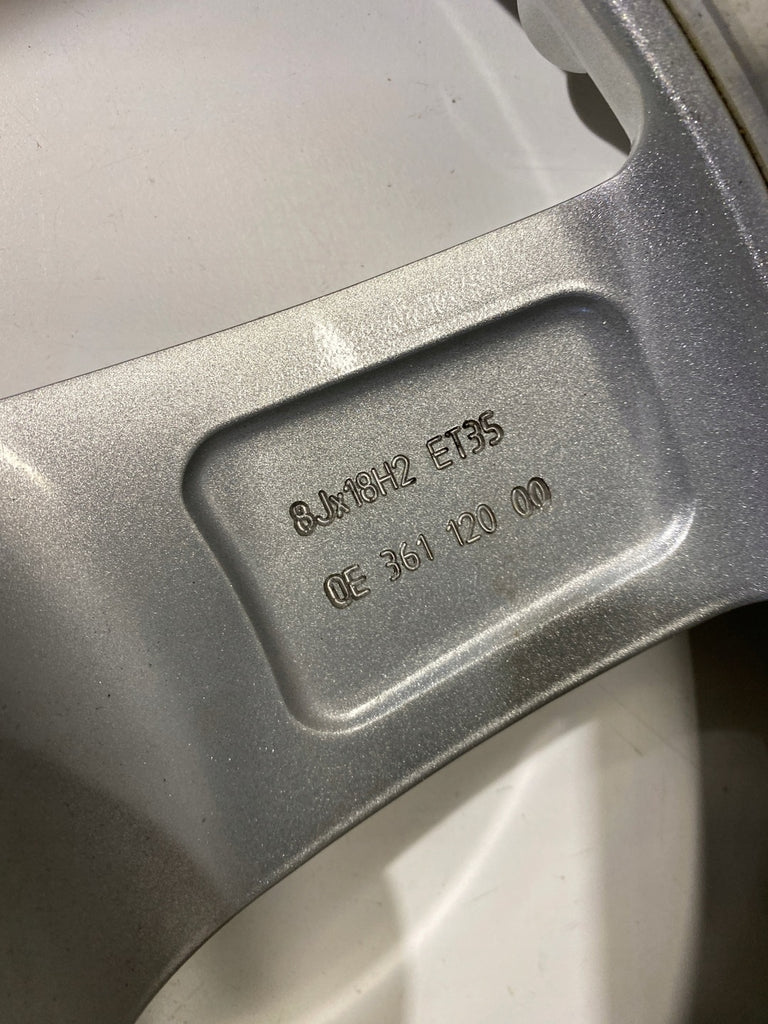 1x Alufelge 18 Zoll 8.0" 5x112 35ET Audi Rim Wheel