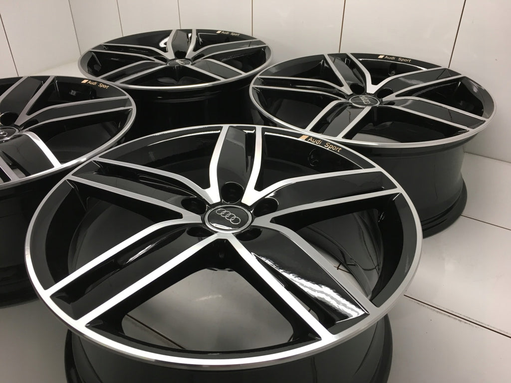 4x Alufelge 19 Zoll 8.0" 5x112 49ET Glanz Schwarz 8V0601025AS Audi A4 A3 I FEL4558394192ur