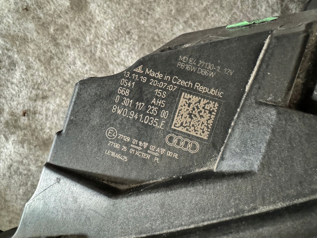 Frontscheinwerfer Audi A4 B9 8W0941035E Full LED Links Scheinwerfer Headlight