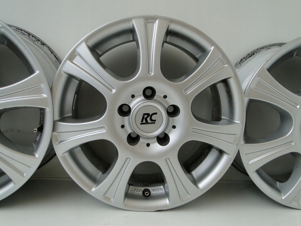 4x Alufelge 16 Zoll 6.5" 5x112 50ET Silber Mercedes-Benz Rim Wheel