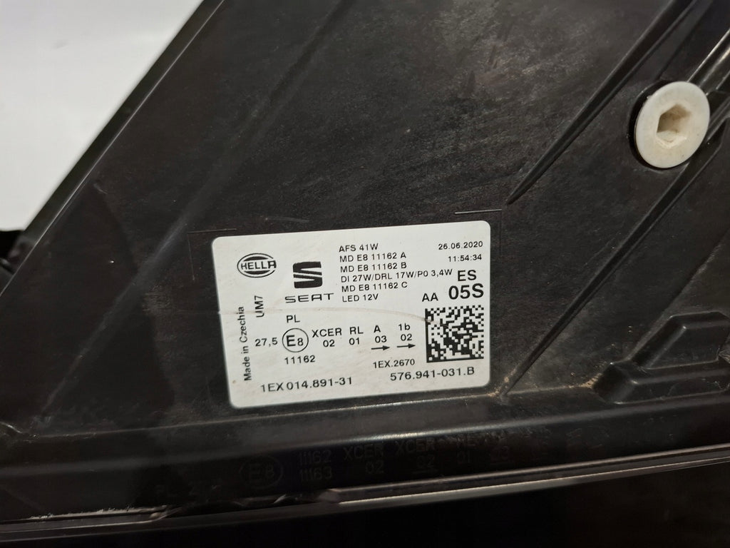 Frontscheinwerfer Seat Ateca 576941031B LED Links Scheinwerfer Headlight