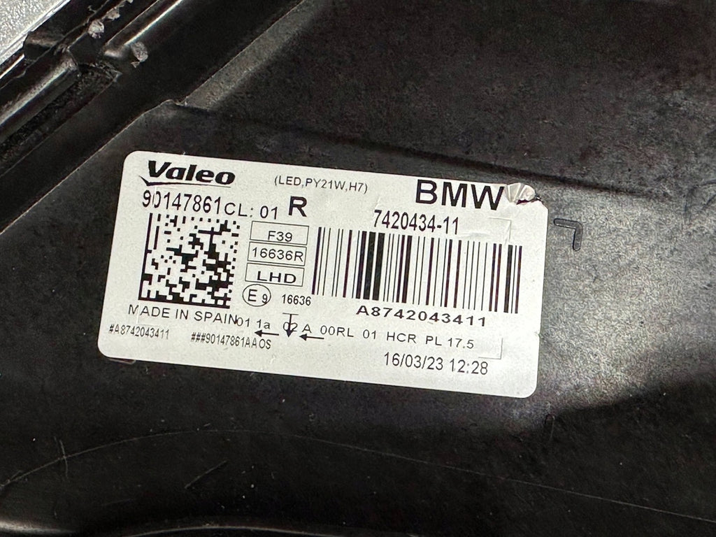 Frontscheinwerfer BMW X2 F39 7420434-11 Rechts Scheinwerfer Headlight SCH5009227610dk