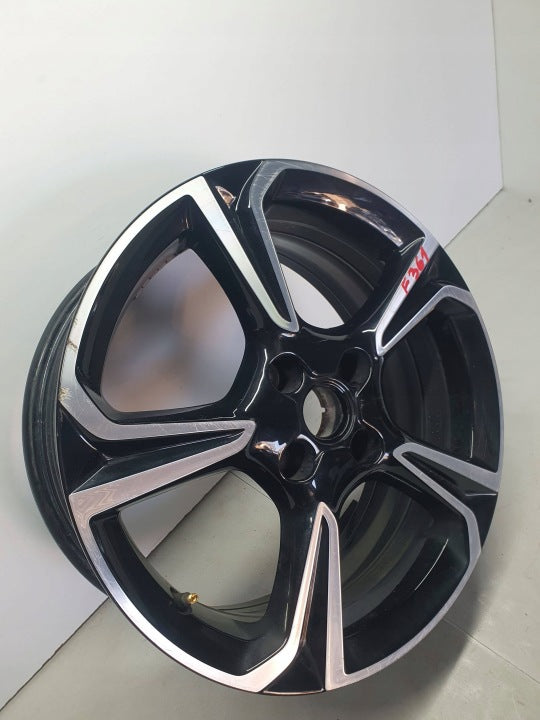 1x Alufelge 17 Zoll 7.0" 4x108 38ET Glanz Schwarz 39182183 Opel Corsa F FEL6333572620yv