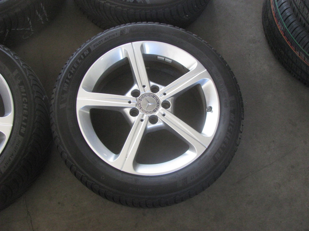 4x Alufelge 17 Zoll 6.5" 5x112 44ET Glanz Silber A1774011200 Audi Rim Wheel FEL7279355213ho