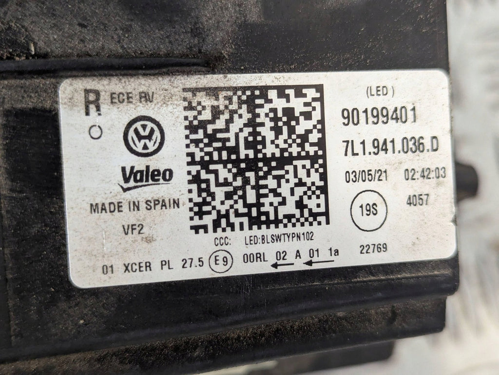 Frontscheinwerfer VW 7L1941036 LED Rechts Scheinwerfer Headlight SCH2549715515dr