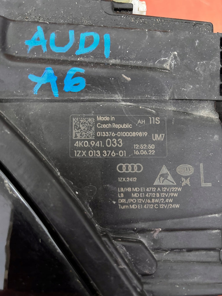 Frontscheinwerfer Audi A6 4K0941033 4K0941034 LED Rechts Scheinwerfer Headlight SCH7721821388lr