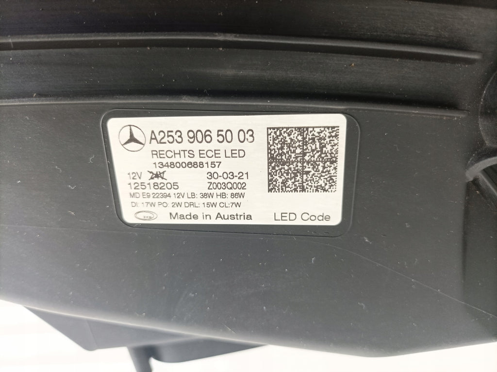 Frontscheinwerfer Mercedes-Benz Glc A2539065003 LED Rechts Headlight SCH1200761544ad