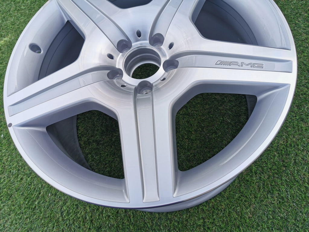1x Alufelge 19 Zoll 9.5" 5x112 46ET Glanz Silber A1644011902 Mercedes-Benz Amg FEL5294078780ej