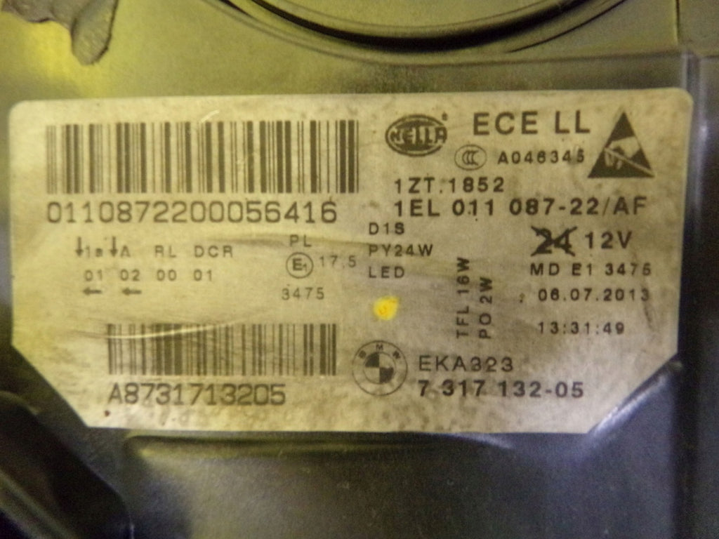 Frontscheinwerfer BMW F10 A88496156-07 Xenon Rechts Scheinwerfer Headlight