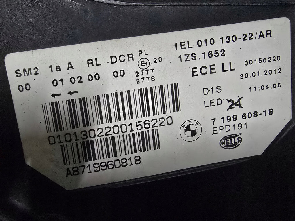 Frontscheinwerfer BMW 5 F07 7199608-18 Bi-Xenon Rechts Scheinwerfer Headlight SCH4021480894qd