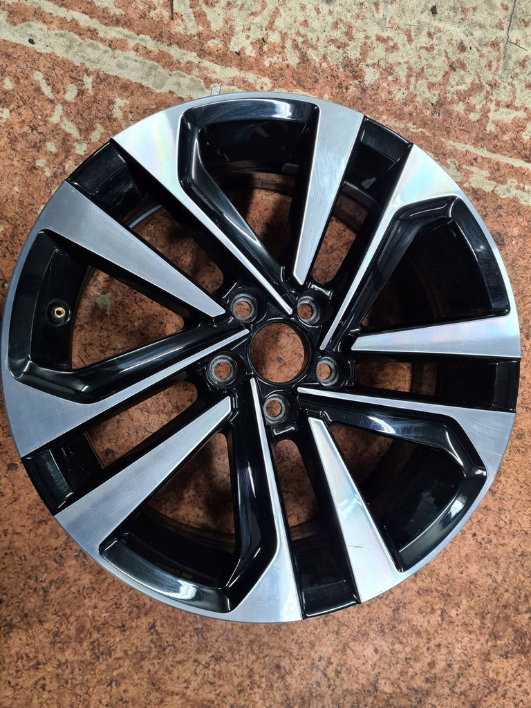 1x Alufelge 16 Zoll 6.0" 5x100 35ET Glanz Schwarz 2GM601025 VW T-Cross Rim Wheel