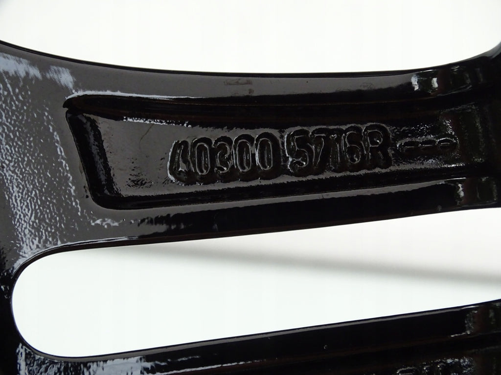 1x Alufelge 16 Zoll 6.0" 4x100 Schwarz 403005716R Renault Twingo I Rim Wheel FEL9123147423ae