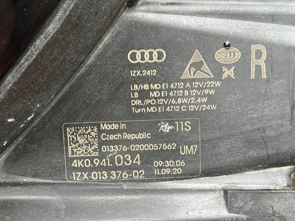 Frontscheinwerfer Audi A6 C8 4K0941034 LED Rechts Scheinwerfer Headlight SCH4343371481zt